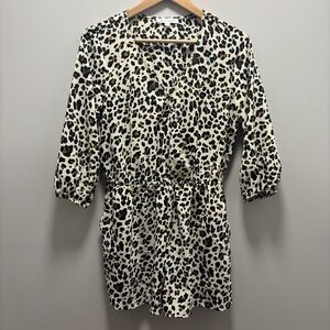 FSL Apparel animal print short romper